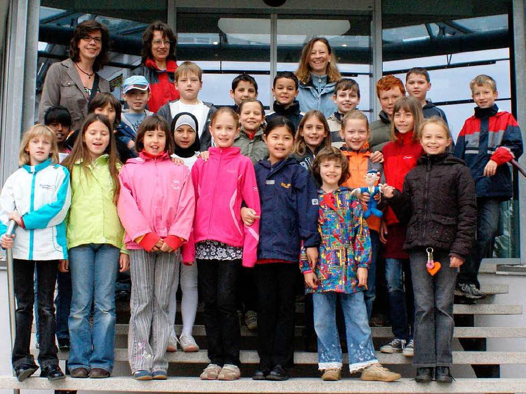 Die Klasse 4b der Clara-Grunwald-Schule aus Freiburg mit ihrer Lehrerin Frau Eisert