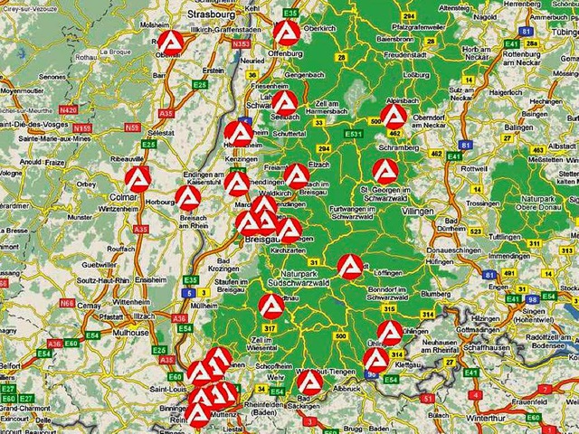 Vorschau: interaktive Karte zum Stellenabbau im produzierenden Gewerbe  | Foto: Nicolas Scherger