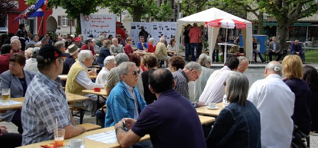 Das Thema Kurzarbeit stand im Zentrum der 1.-Mai-Feier in Rheinfelden.  | Foto: Annette Mahro