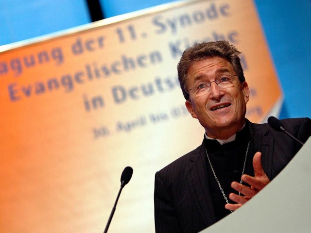 Der Ratsvorsitzende der Evangelischen Kirche, Bischof Wolfgang Huber  | Foto: dpa