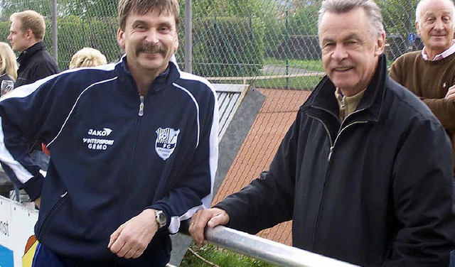 Trainer unter sich: Michael Gener und Ottmar Hitzfeld  | Foto: Privat