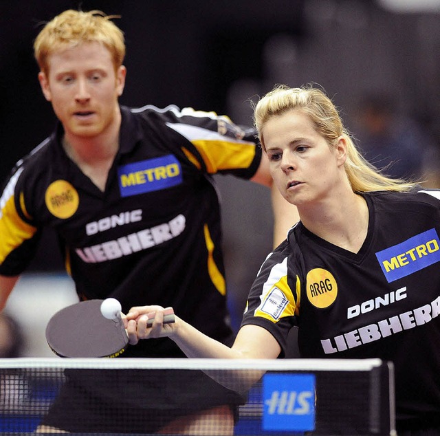 Aus im Viertelfinale:  Christian S und Elke Schall     | Foto: dpa