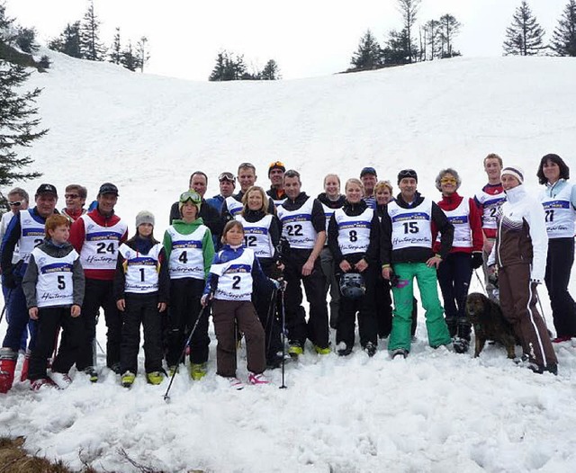 Die Teilnehmer am Baldenweger Abfahrtslauf.   | Foto: Skiclub Hinterzarten