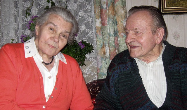 Elsa und Artur Heimburger aus Ichenheim   | Foto: Dieter Fink