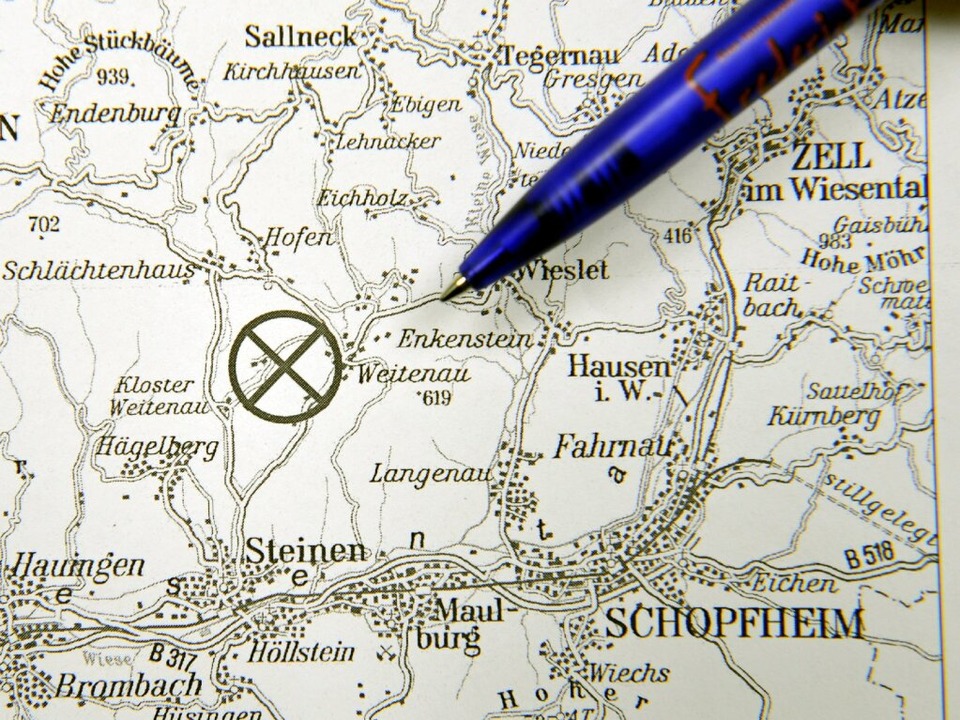 Das Epizentrum auf der Landkarte  | Foto: dpa