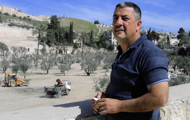 Jacoub Fatho, Katholik aus Jerusalem u Bauleiter im Garten Gethsemane  | Foto: Inge Gnther