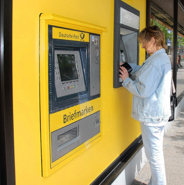 Der neue Automat der Postbank findet nicht nur Zustimmung.   | Foto: FREY