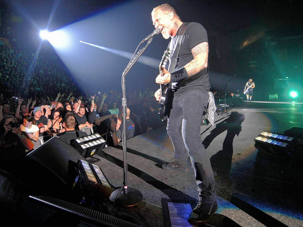 Spielfreudig: Metallica in Mnchen.