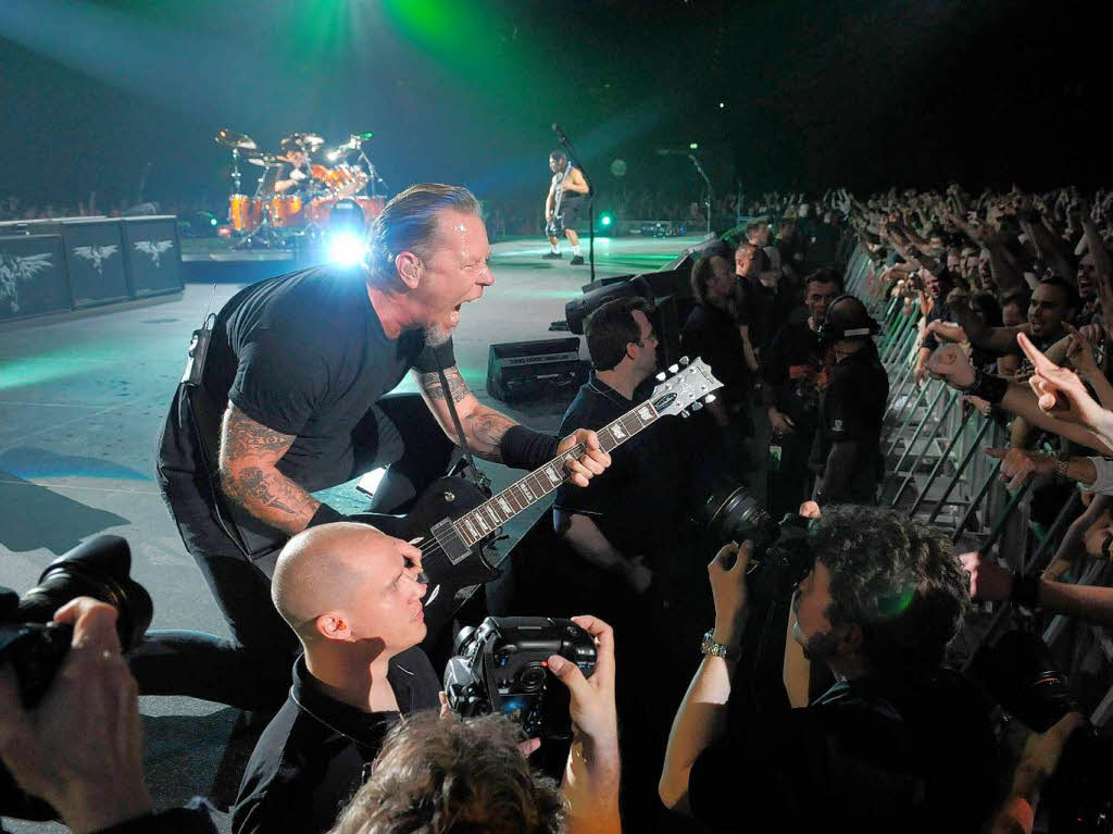 Spielfreudig: Metallica in Mnchen.