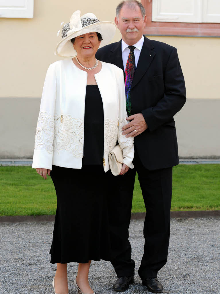 Die Prsidentin des Landtags von Thringen und Vorsitzende des Vorstandes der Lennart-Bernadotte-Stiftung Dagmar Schipanski und ihr Ehemann Tigran