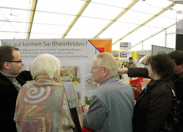 Wie gut kennen Sie Rheinfelden, wurde ... Markgrflerlands dieses Zelt teilen.   | Foto: Bhm-Jacob