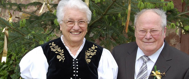 Anna und Herbert Haas aus Freiamt feie...eutigen Samstag ihre Goldene Hochzeit.  | Foto: pia grttinger