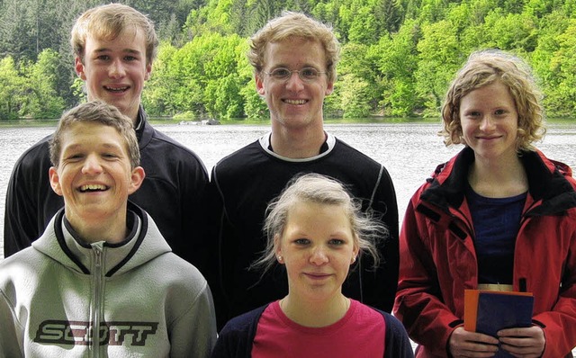 Die Gewinner des Bergseelaufes der 11. Klassen des Scheffelgymnasiums Sckingen  | Foto: Marcus Seuser