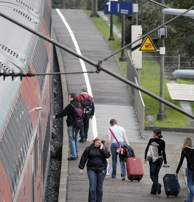 Bahnhof Ringsheim:  Die Bahn klassifiz... der Pflicht, eine Toilette zu bauen.   | Foto: ARCHIVFOTO: REIN