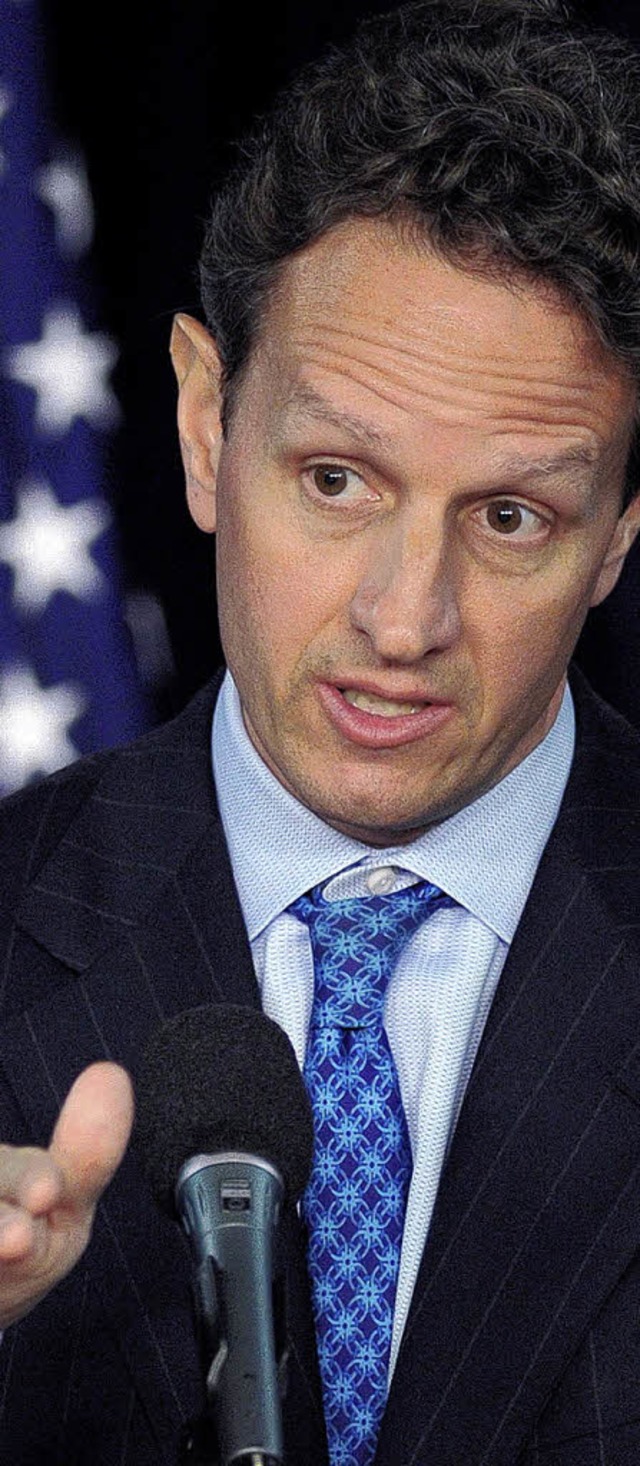 US-Finanzminister Timothy Geithner gibt sich optimistisch.   | Foto: dpa
