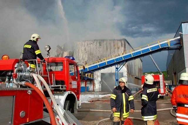 Grobrand bei der Rheinfelder Firma ITZ