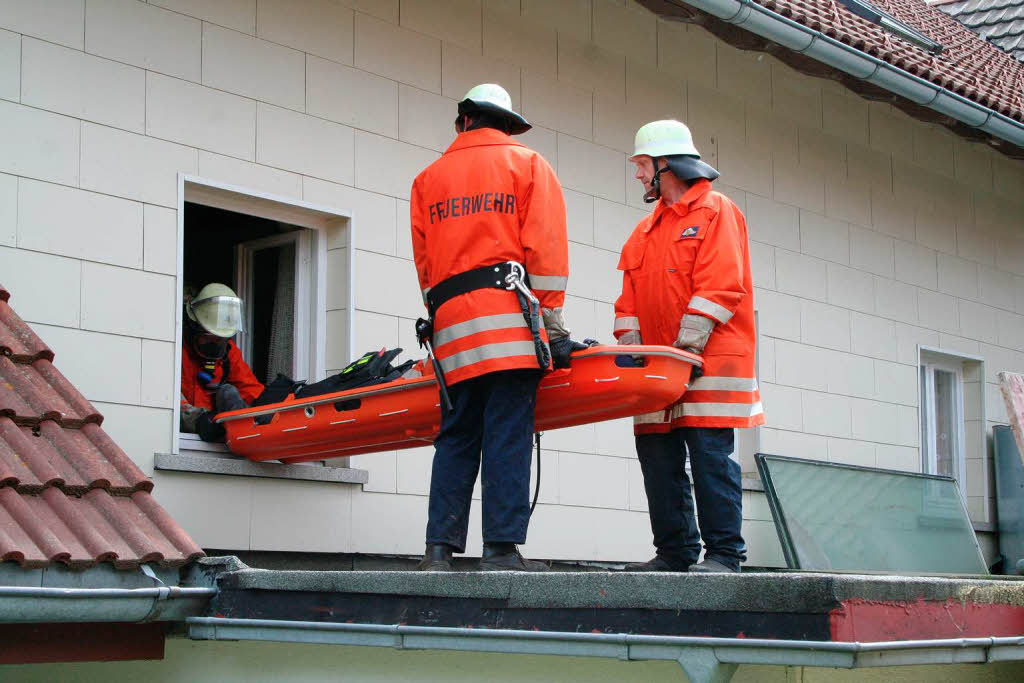 Bei der Frühjahrsprobe der Gesamtwehr Grafenhausen waren im Ortsteil Buggenried 43 Aktive im Einsatz Bei der Frühjahrsprobe der Gesamtwehr Grafenhausen waren im Ortsteil Buggenried 43 Aktive im Einsatz