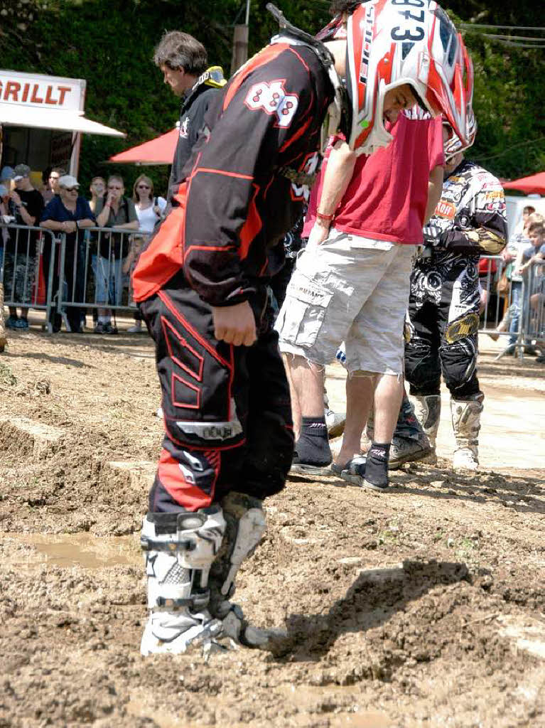 Matschtest vor dem Pokalrennen Matschtest vor dem Pokalrennen