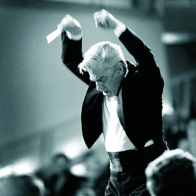Herbert von Karajan im edel-existenzia...wasser&#8217;schen Fotografie-Knste.   | Foto: Haus Lwenberg