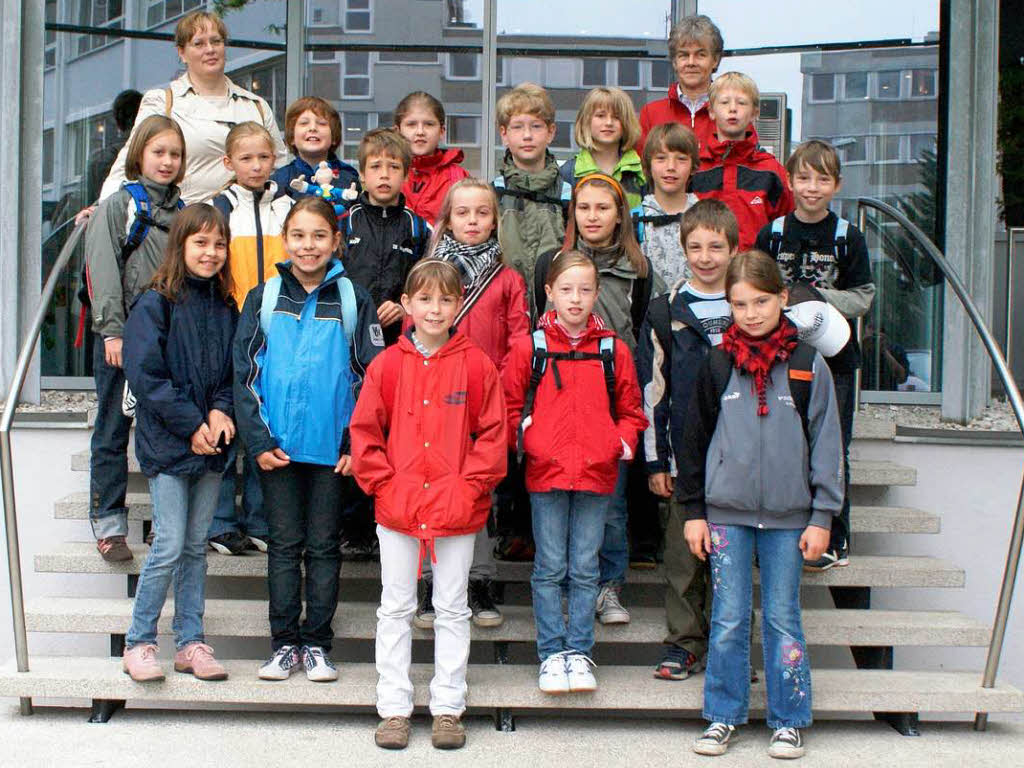Die Klasse 4a der GHS aus Malterdingen mit ihrer Lehrerin Frau Ottmann