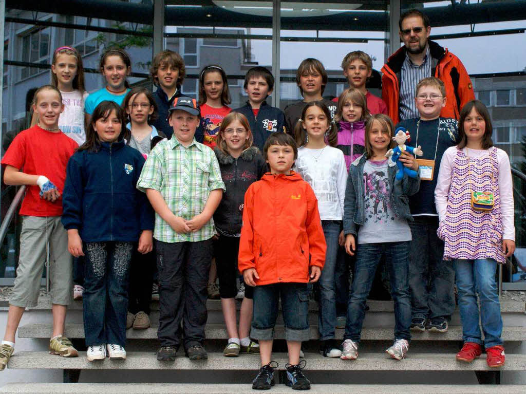 Die Klasse 4a der Frstabt-Gerbert-Schule aus St. Blasien mit ihrem Lehrer Herr Spitz