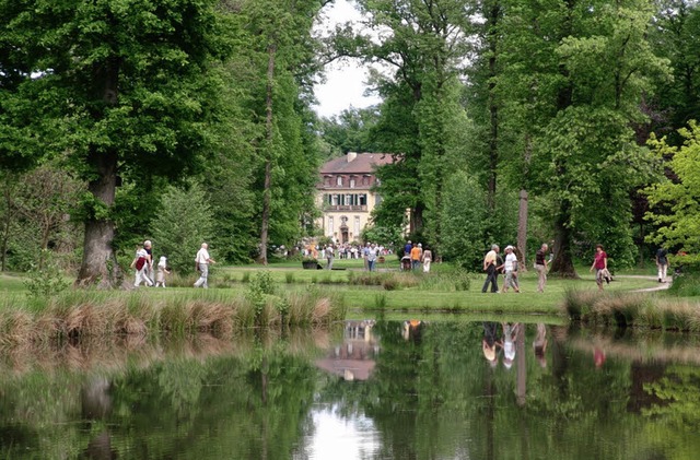 Der Park um das einstige Landschlssch...nun an eine Neuauflage  der ffnung.    | Foto: kati wortelkamp