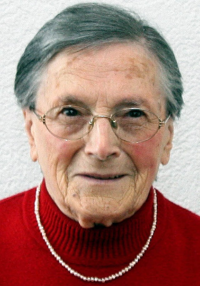 Olga Wellenreiter feierte ihren 90. Geburtstag.  | Foto: herbert trogus