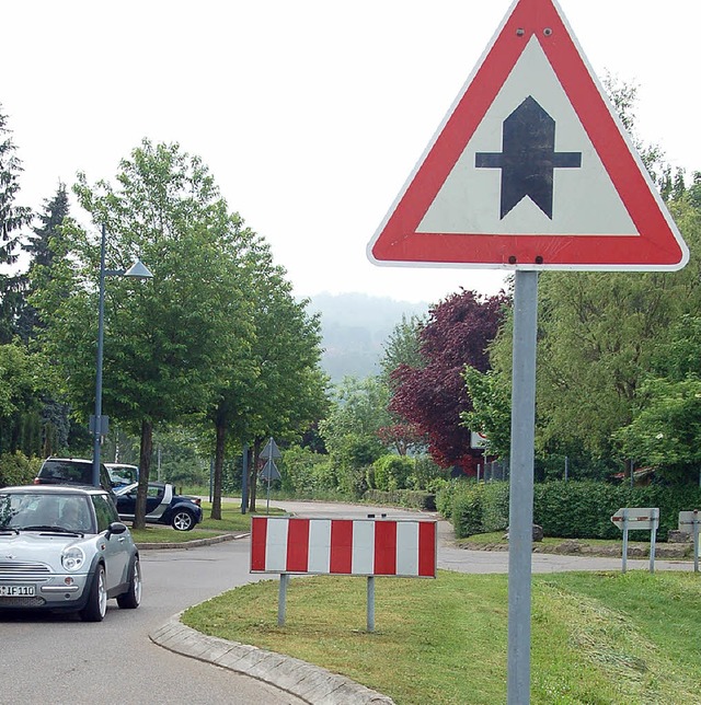 Neuralgischer Punkt in Bezug auf Verke...ngsstrae  Binzen &#8211; Fischingen.   | Foto: Markus Maier