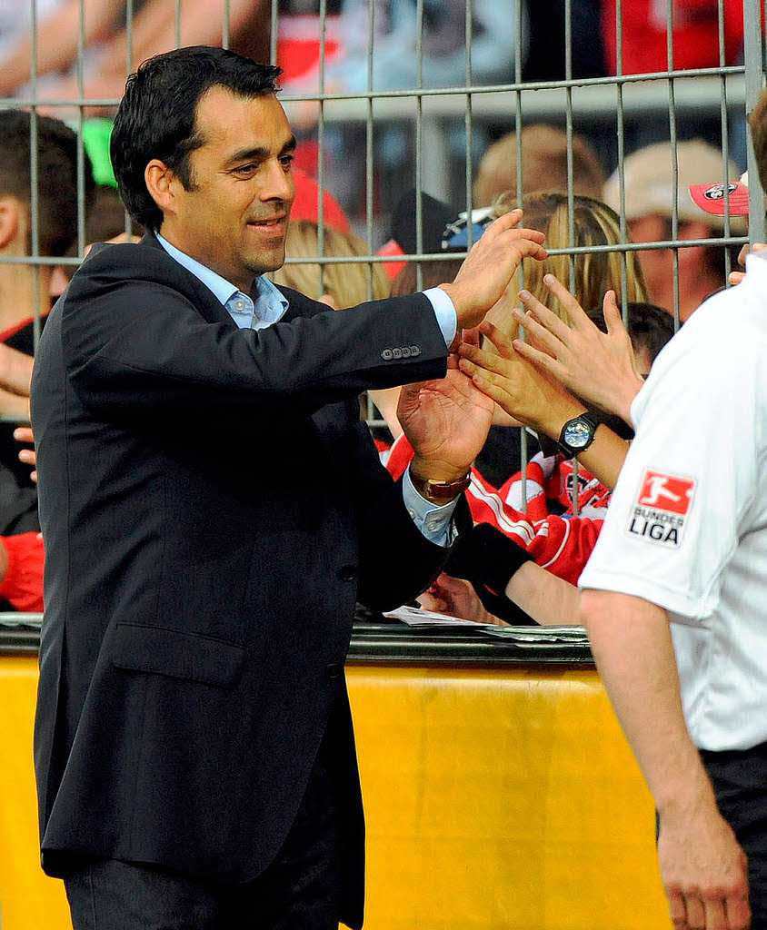 Gute Stimmung beim Heimspiel des SC Freiburg gegen Frth.