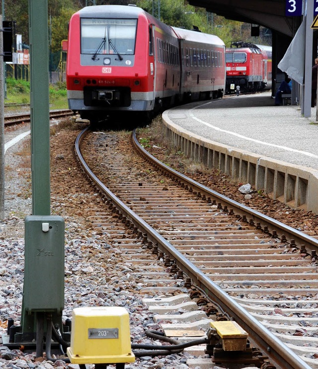 Druckluftschreck: In der Nacht rgern ...stadt abgestellten Zge die Anwohner.   | Foto: Thomas Winckelmann