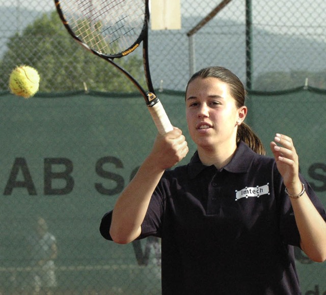 Franziska &#8222;Mucki&#8220; Gttschi...sfhrerin  des TC Freiburg-Schnberg.   | Foto: Claus Zimmermann