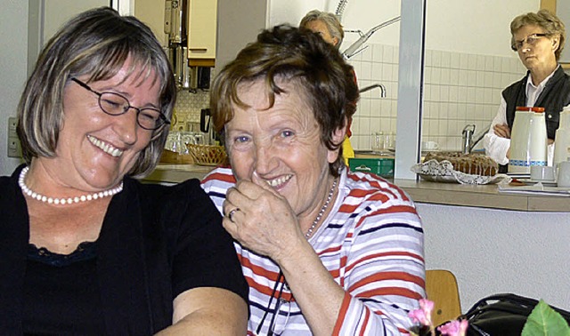 Ulla Gamb und Gerda Reinecker vom Seniorentreff Auggen.   | Foto: Privat