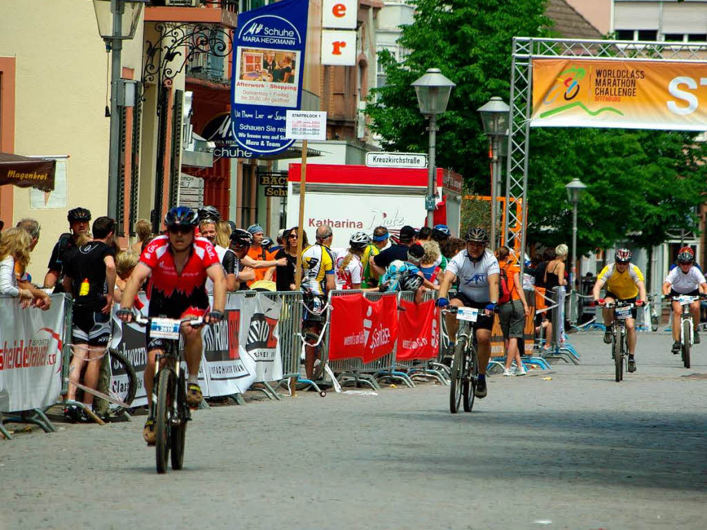 Offenburg verwandelte sich am Wochenende in eine Radlerhochburg: 2100 Mountainbiker waren auf vier Strecken am Start.