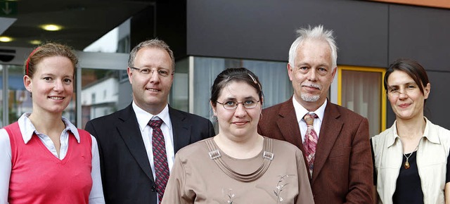 Nathalie Aspeleiter (vorn) hat es gesc...er Stefan Naundorf und Claudia Thiel.   | Foto: breithaupt