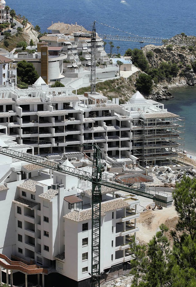 Gebaut wird bis an den Strand : Ferienanlage an der Costa del Sol   | Foto: AFP