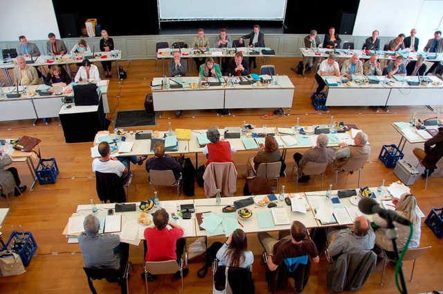 Der Salmensaal ist jetzt offizieller Tagungsort des Gemeinderats.  | Foto: Helmut Seller