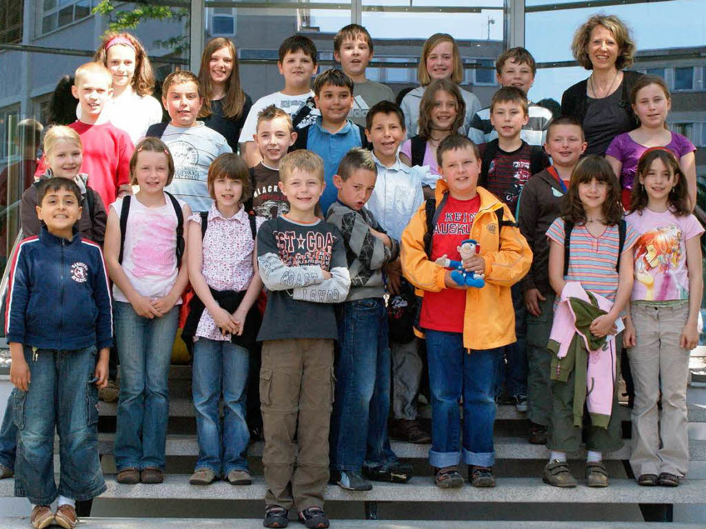 Die Klasse 4e der Grundschule aus Denzlingen mit ihrer Lehrerin Frau Haug-Schwarz