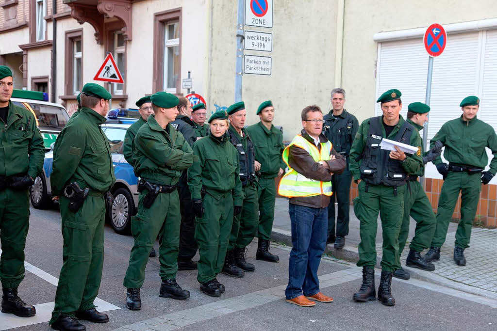 Die Polizei hat das Antoniushaus im Freiburger Stadtteil Wiehre gerumt.