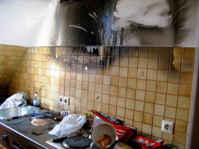 Zu einem Kchenbrand wurde am Dienstag...m Herd  eines Hauses brannte ein Topf.  | Foto: Ulrike Spiegelhalter