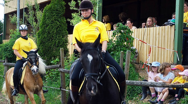 Zuschauer, Reiter und Pferde hatten ih...iturnier der Pferdefreunde Hotzenwald.  | Foto: Daniela jarusel
