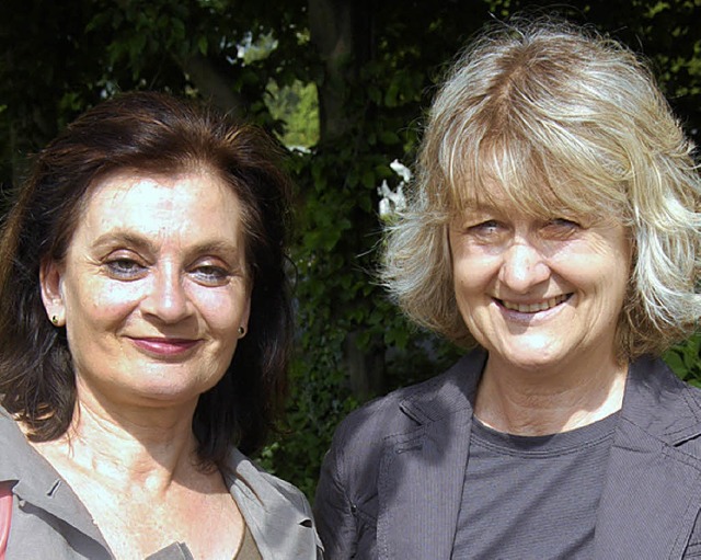 Marlene Riedlinger und Regina Wessely (von links)  | Foto: Moritz Lehmann