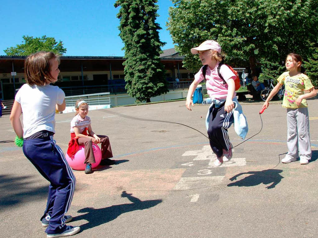 Spielplatz: Hier konnten die Kinder selbst kreativ sein