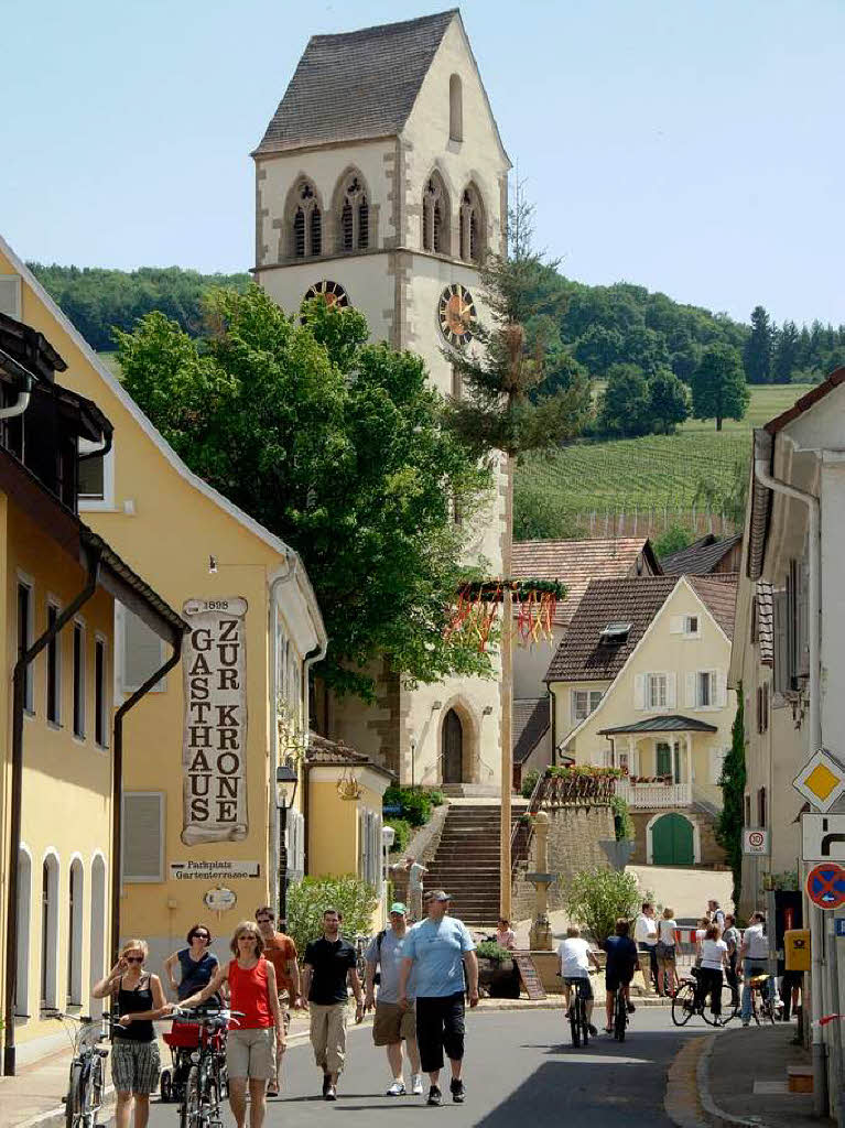 Frohe Weinlaune und die Liebe zum Gutedel zeigten die Teilnehmer am Gutedeltag zwischen Mllheim und Staufen.