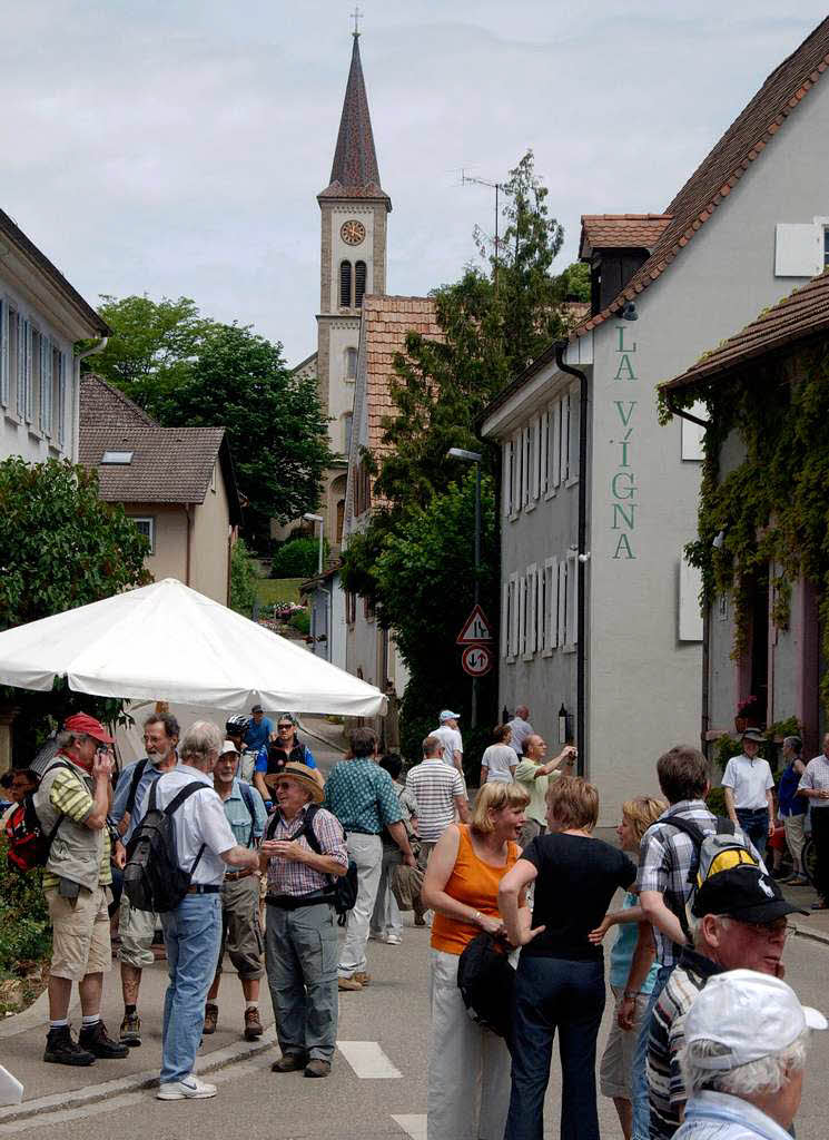 Frohe Weinlaune und die Liebe zum Gutedel zeigten die Teilnehmer am Gutedeltag zwischen Mllheim und Staufen.