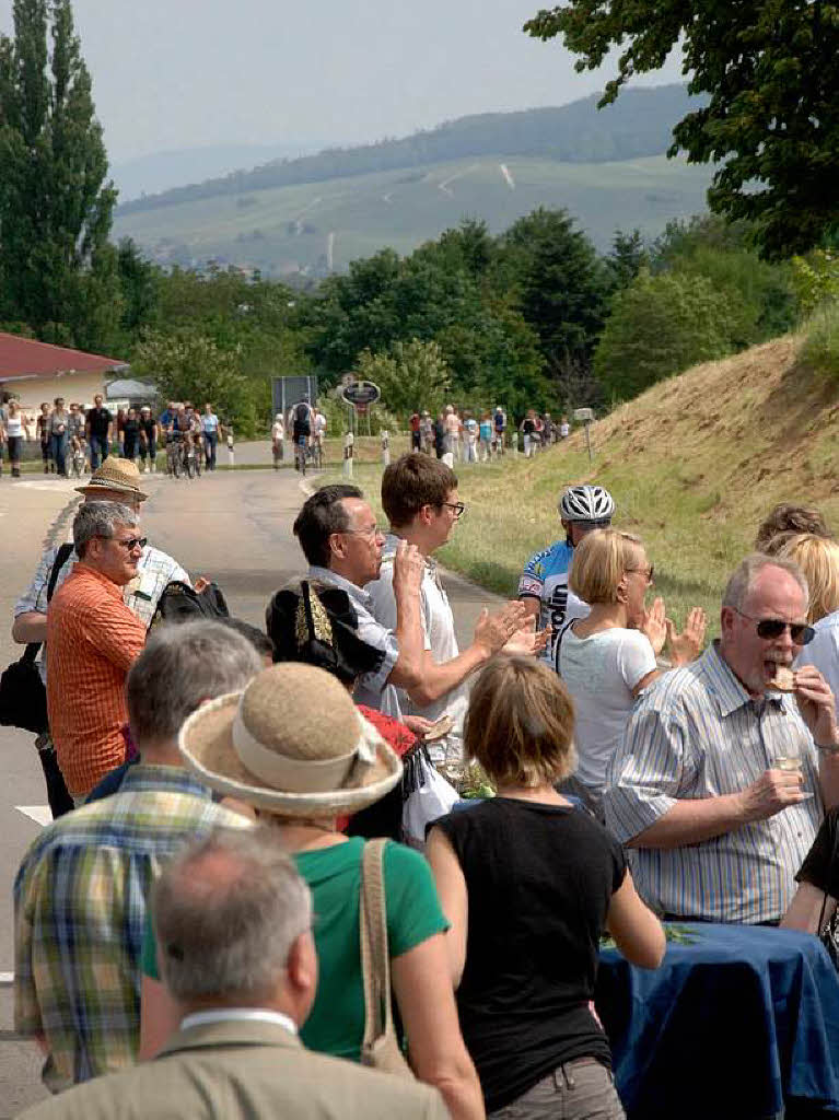 Frohe Weinlaune und die Liebe zum Gutedel zeigten die Teilnehmer am Gutedeltag zwischen Mllheim und Staufen.