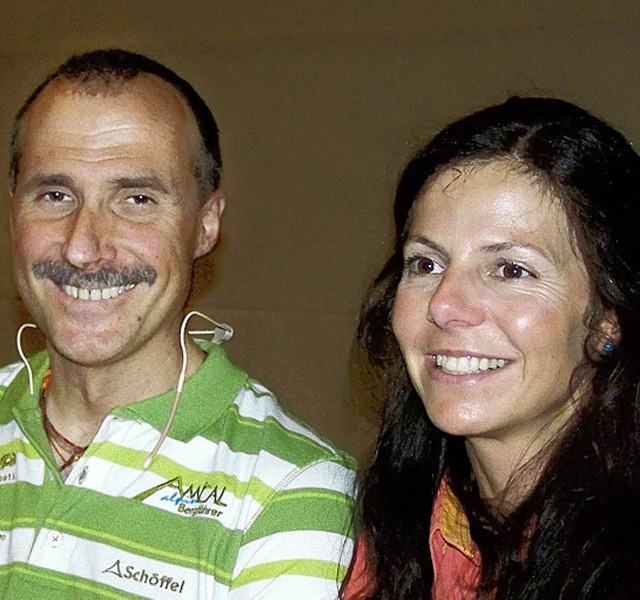 Im Himalaya erfolgreich: Ralf Dujmovits (links) und Gerlinde Kaltenbrunner    | Foto: Timm