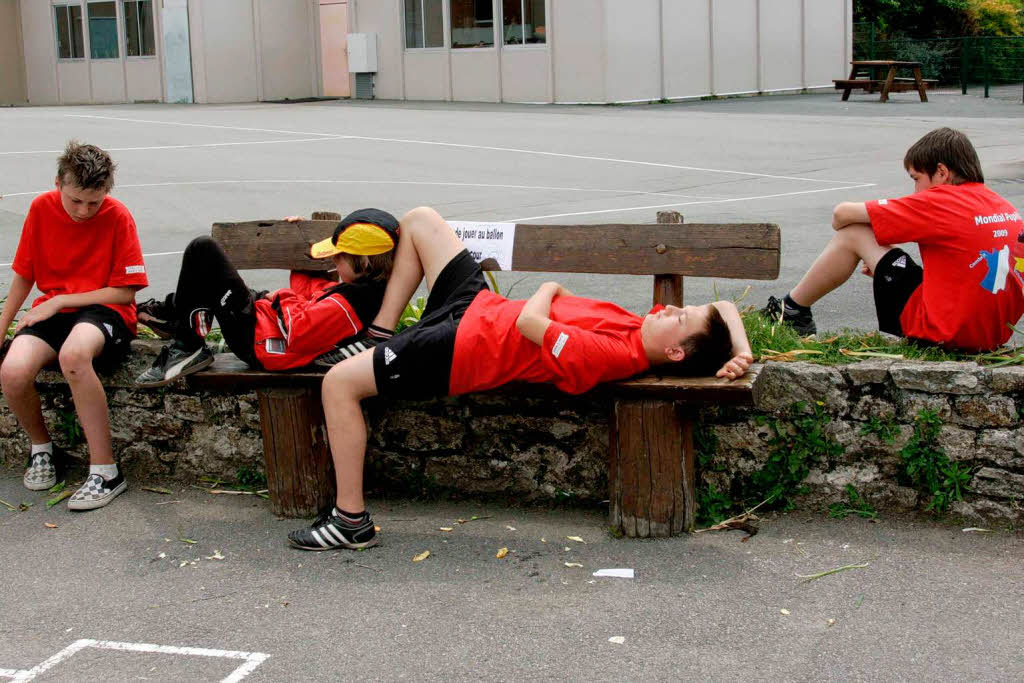 Letzter Spieltag in Combrit: Ruhepause nach dem Mittagessen