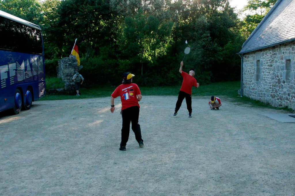 Mit einem Empfang dankte das Teram aus Grafenhausen den Gasteltern in Combrit