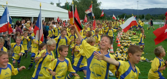 Eine Woche lang steht Fuball im Mitte...Camps des LFV im Stadion Dammenmhle.   | Foto: lfv