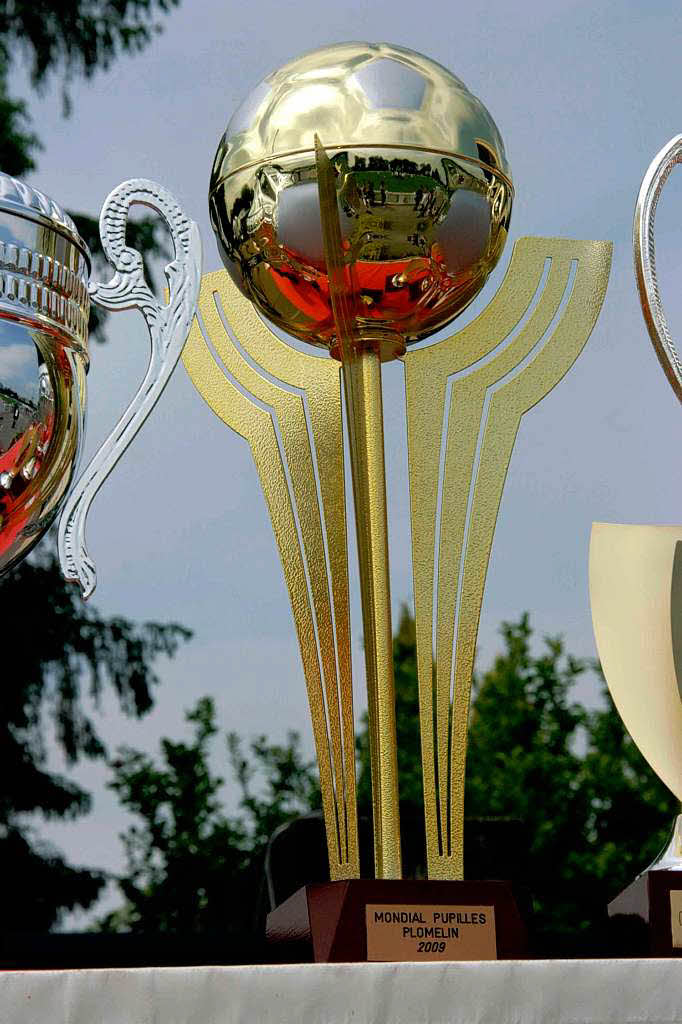 In einem beeindruckenden Defilé präsentierten sich alle am Turnier beteiligten 72 Mannschaften den Besuchern im Stadion von Plomelin: Den Pokal gewann die Mannschaft aus Lyon In einem beeindruckenden Defilé präsentierten sich alle am Turnier beteiligten 72 Mannschaften den Besuchern im Stadion von Plomelin: Den Pokal gewann die Mannschaft aus Lyon